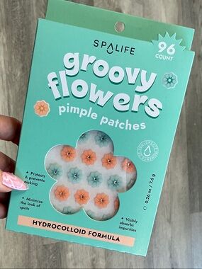 Alife Groovy Flowers Pimple Patches - Mint & Peach Floral